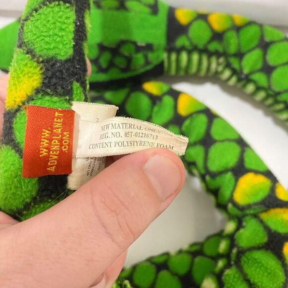 Adventure Planet Plush Snake Stuffed Animal 71 Inch Green and Black 2002 Vintage - Picture 6 of 9